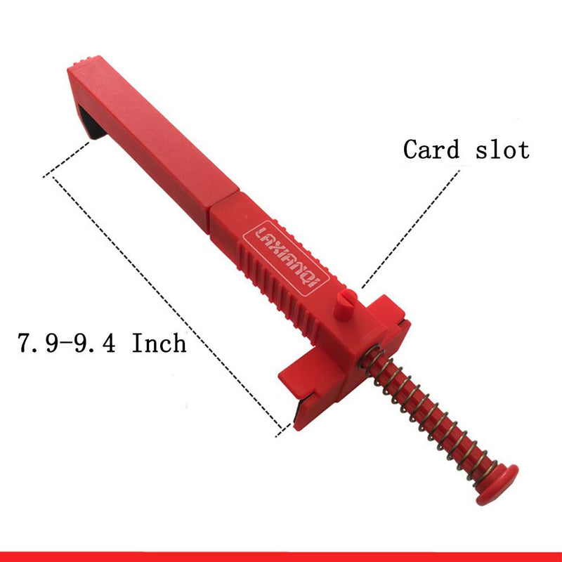 LXQ 7.9-9.4 Inch extended upgrade Brick Line Clips Line Runners Sold In Pairs,Red