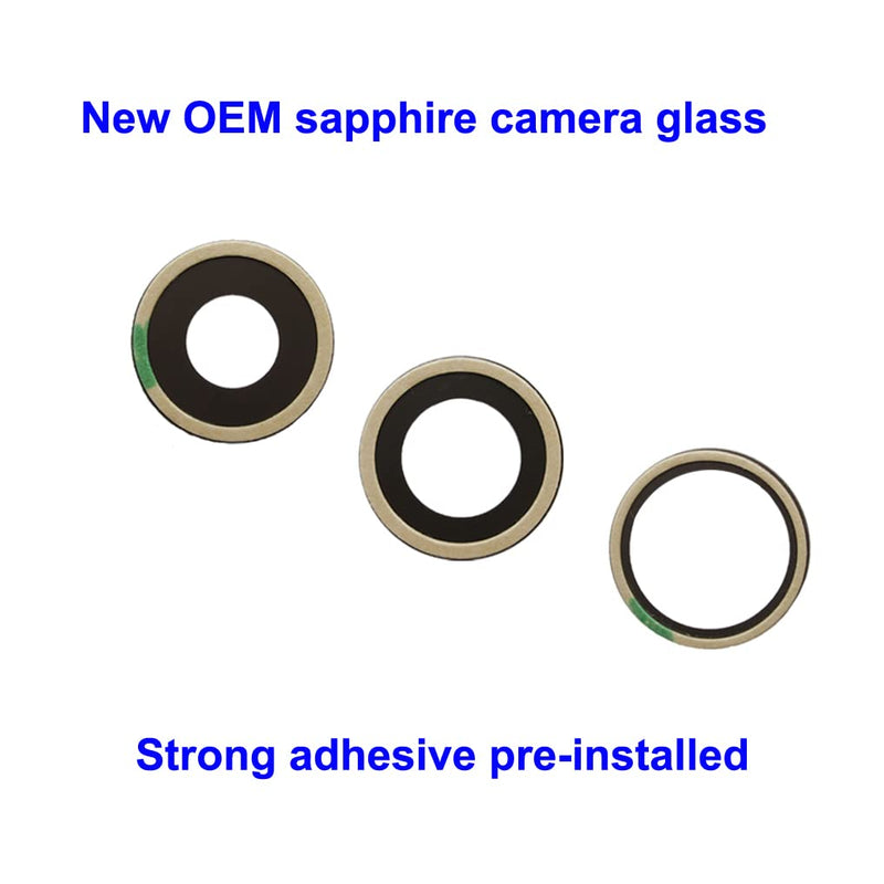 3pcs OEM Original Rear Camera Glass Lens Replacement for iPhone 13 Pro and for iPhone 13 Pro Max with Adhesive Preinstalled and Repair Tools Kit (for 13 Pro 6.1" / 13 Pro Max 6.7") For 13 Pro 6.1" / 13 Pro Max 6.7"