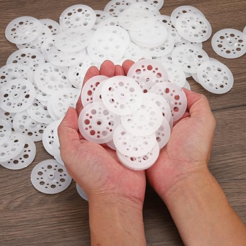 PATIKIL 45mm Plastic Washers, 800pcs Plastic Insulation Washers 800