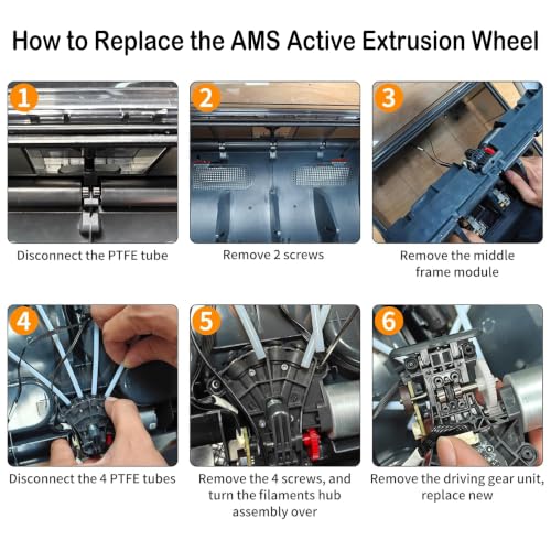 AMS Filament Extrusion Gear for Bambulab 3D Printer