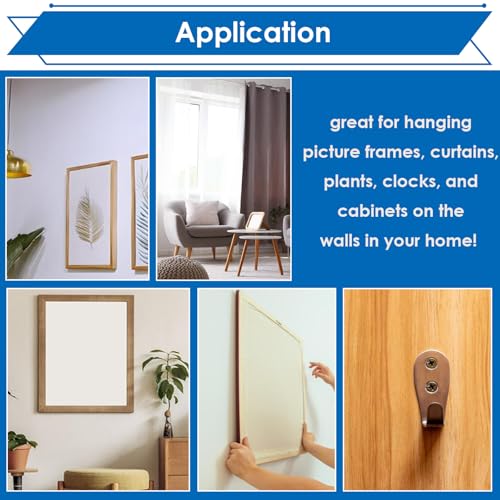 smseace 480 Pcs Wall Anchors for Drywall 4-Sizes Zinc Plated Steel and Plastic Sheetrock Anchors and 5-Sizes Self Drilling Anchor Screws Used for Hanging Picture Frames, Curtains, Plants, Clocks Gold-480Pcs-4 Sizes