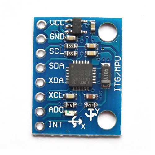 ICQUANZX GY-521 MPU6050 3 Axis Accelerometer Gyroscope Module 6 DOF 6-Axis Acceleration Sensor Gyroscope Sensor Module 16 Bit AD Converter Data Output IIC for Arduino
