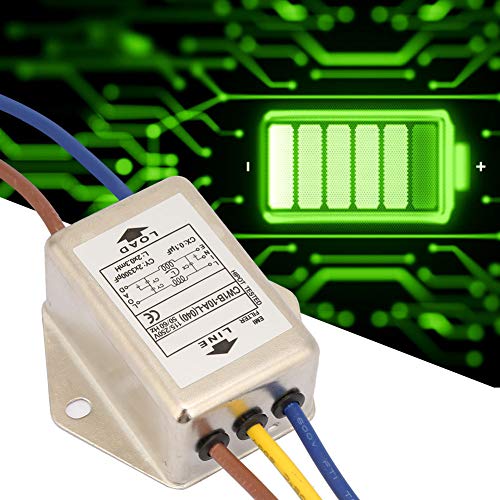 EMI Mains Filter 230V, CW1B-10A-L(040) Single-Phase Filter for 115V/250V, 10A, 50/60Hz - Effective Protection Against Electromagnetic Interference CW1B-10A-L(040)