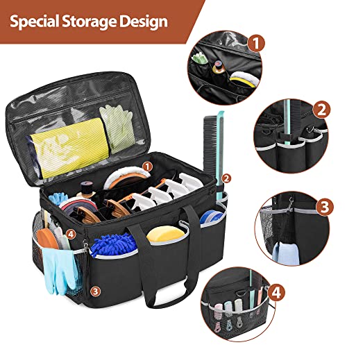 HODRANT Extra-Large Detailing Bag with Waterproof EVA Hard Bottom