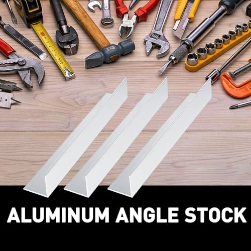 2PCS Aluminum Angle 6061,Aluminum Angle Stock 2" X 2",13" Length, 3/16" Thick Aluminum Structural Angle 6061 2" x 2" x 3/16" x 13"