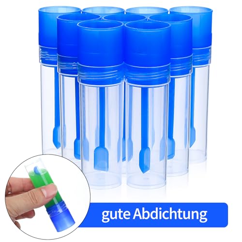 Pack of 30 Chair Sample Tubes, 15 ml Faecal Sample Tubes Dog and Cat, Sample Tube with Spoon, Dog Examination Tube for Stool Sample Pets for Testing