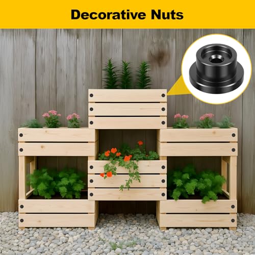 Carbon Steel Cap Nuts 16PCS 16