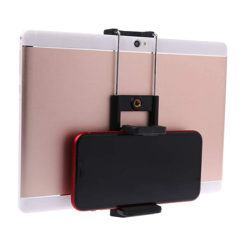 Phone Holder,Tripod Mount Clamp 1/4" Thread Stand Tablet Bracket Extendable Adapter Adjustable for Smartphone