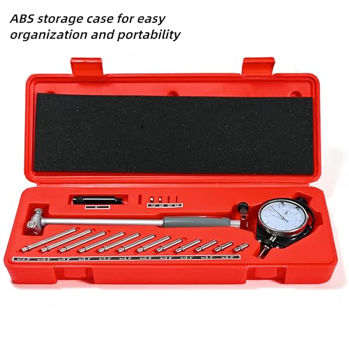 Dial Bore Gauge 2"-6" / 0.001", Engine Hole Cylinder Gauge Measuring Tool Set, Inside Micrometer Dial Indicator with Self-Centering Dial for Bore Measurement