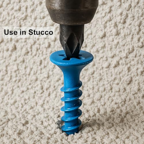 BCP Fasteners 1/4" x 2-3/4" Flat Head Diamond Tip Concrete Screws, 100 Pack 1/4" x 2-3/4"