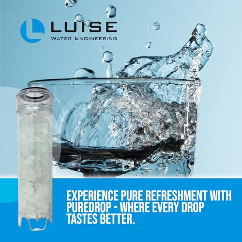 Luise 10"X2.5" Polyphosphate Hard Water Filter Cartridge, Scale Remover from Water Heater and Steamed Iron and,Salt-Free Water Softener for Shower, Sink and Whole House (L514.1000) 10"X2.5" Iron
