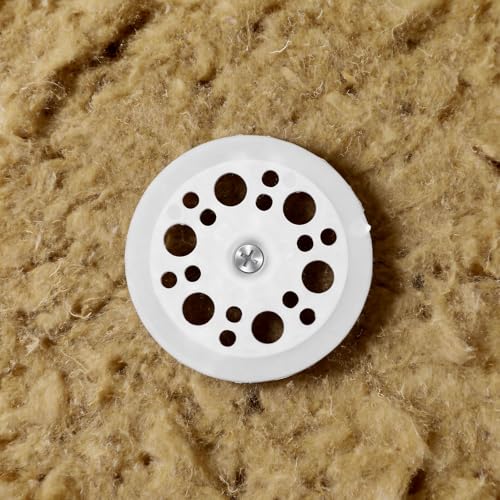 1.77 Inch/45 mm White Plastic Washers Foam Board Insulation Load Spreading Polypropylene Washers for Fixing and Supporting Rigid Foam Spreading for Screws Nail (800 Pcs)