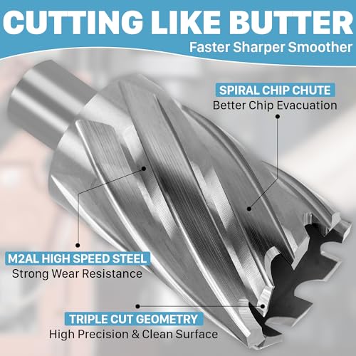 KEENTECH M2AL HSS Annular Cutter,1-3/4 Inch Diameter x 2 Inch Depth 1-3/4" dia 2" depth