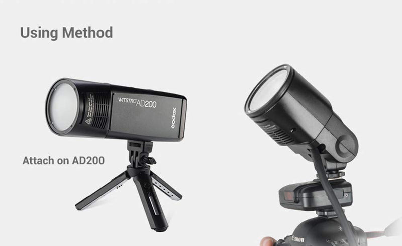 Godox H200R Round Flash Head Compatible for Godox AD200 Pro II AD200 Pro AD200 Pocket Flash, 200ws，Light and Portable