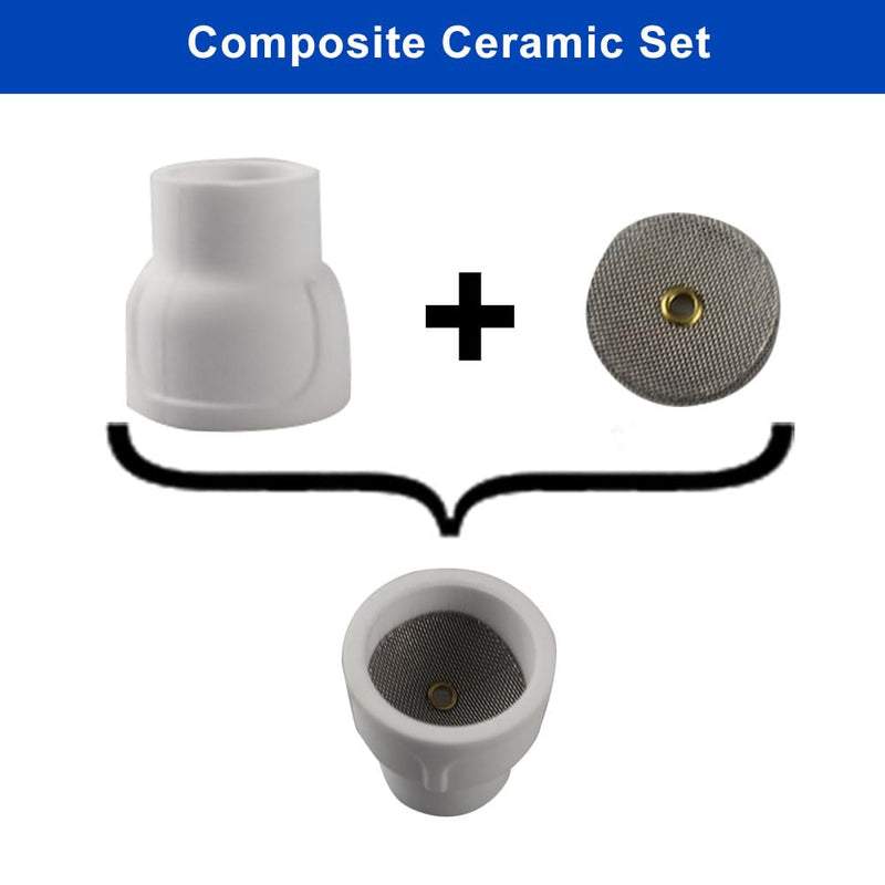 #12 Ceramic (10-Pack) White TIG Welding Cup 10PCS