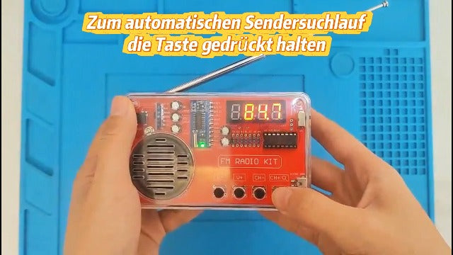 PEMENOL Soldering Practice Kit, DIY FM Radio Soldering Kit with USB Digital Display, Power Failure Storage, Electronic Kits, Soldering Learning Set for Beginners, Adults, Gift Soldering Exercise Set