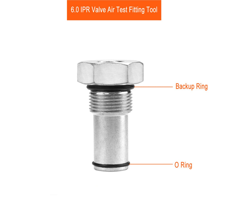 Oil Rail Adapters Leak Test Kit & IPR Valve Air Test Fitting Tool High Pressure Oil Pump Compatible with Ford 6.0L Powerstroke Diesel Engine (Fuel Rail)