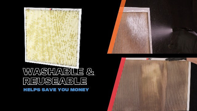 K&N 16x25x1 Air Filter, Merv 11, Washable Air Filter, the Last Furnace Filter You Will Ever Buy, Breathe Safely at Home or in the Office (Actual Dimensions .8 x 24.6 x 15.6 inches),1 Count (Pack of 1) 15.6" x 24.6" x 0.8"