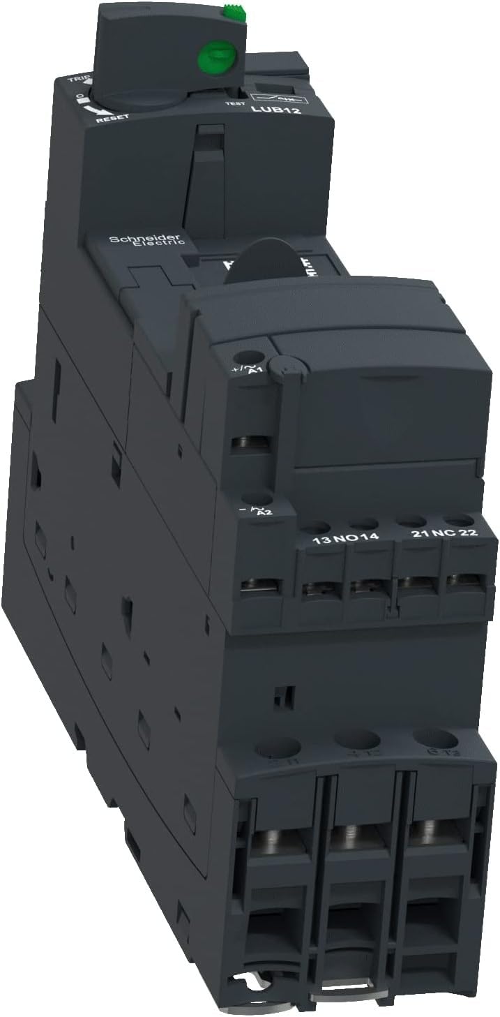 Schneider Electric | LUB12 - basic device for direct starter, motor starter TeSys U, 12A, with screw terminals - 45 x 154 x 126 mm