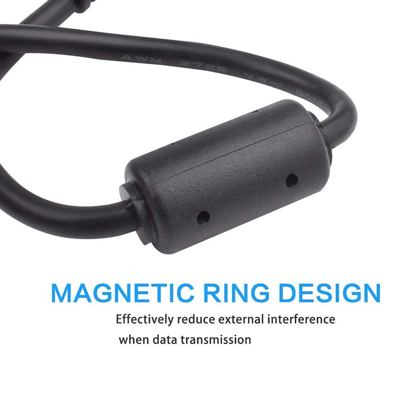 UC-E4 USB Cable, Mini USB Photo Transfer Date Sync Cord Replacement Compatible with PowerSho/Rebel/EOS/DSLR/ELPH, Nikon Digital Camera UC-E4 USB Cable, (3.3ft) 3.3ft