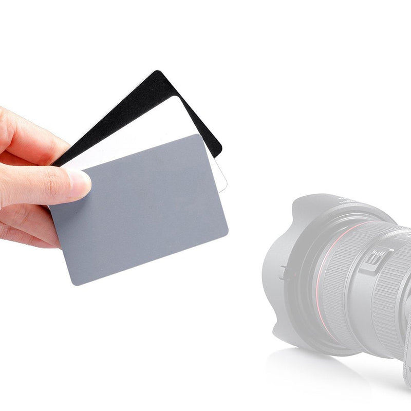 White Balance Grey Cards 18% Gray Cards Custom Color Calibration DSLR/SLR/Evil Camera Checker for Digital Photography Video (3.35" X 2.2")