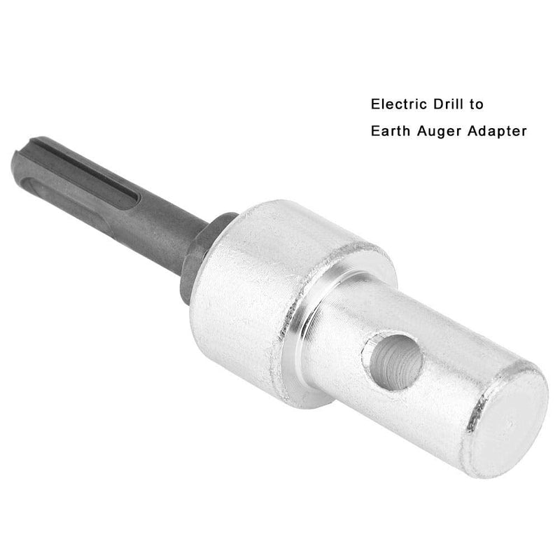Earth Auger Adapter Connector Drill Accessories Drill Set 2 Pits 2 Slots Metal Round Shank Rotary Tool Drill Parts Wood Aluminum Copper Iron