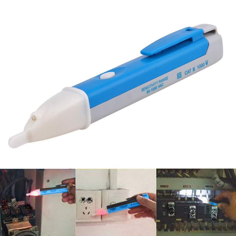 DollaTek 2Pcs Non-Contact Voltage Tester Electrical Voltage Tester Pen 90-1000V AC Inductive Electrical Tester Pen