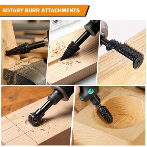 10PCS Complete Wood Carving Disc Set & Rotary Burr, Full Polishing 10