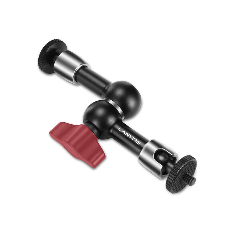 5.6”/14.3cm Adjustable Friction Magic Arm with 1/4" Screw - Compatible with Camera Cage, Flash/LED Light/Microphone/Monitor/SuperClip - Max Load 4.4lb/2kg