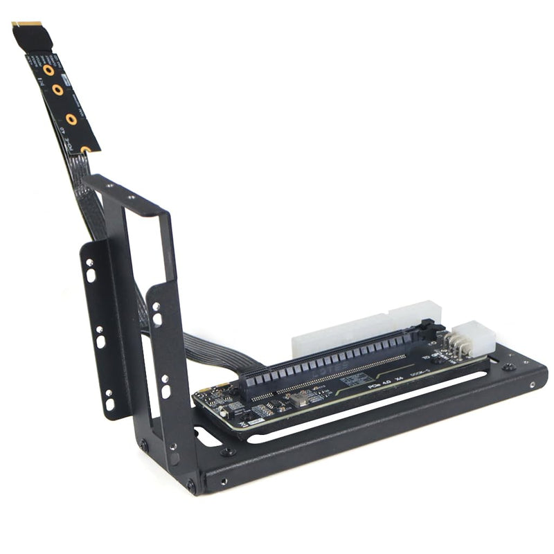 JMT R43SG GEN4 M.2 M-Key to PCIE X16 4.0 External Graphics Card Stand Bracket Compatible with NVME SSD NUC Host Expansion Card Graphics Dock (50cm) 50cm
