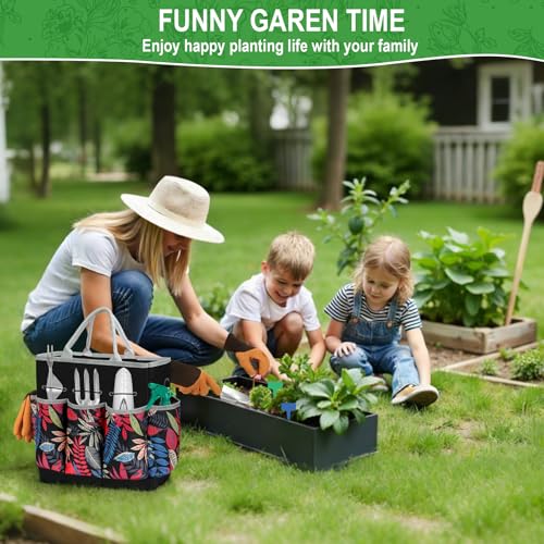 Gardening Tool Set with Tote Bag Heavy-Duty Garden Tools Gift for Beginning