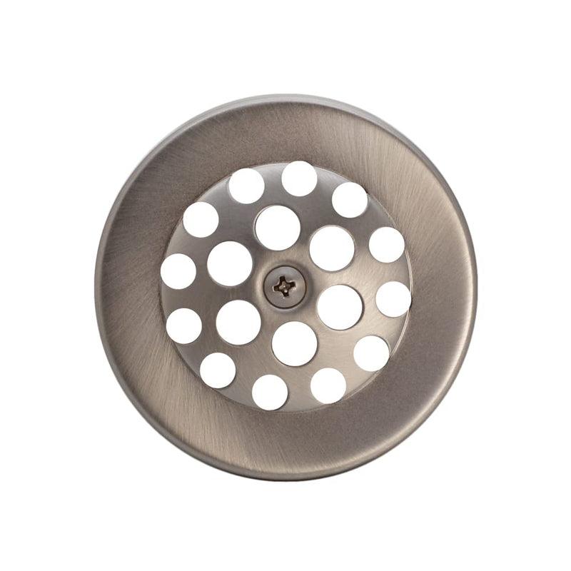 Westbrass 592144-20 1-1/2" x 14" Black Poly Tubular Bath Waste & Overflow Assembly with Trip Lever and Beehive Strainer Grid Drain Cover, 1-Pack, Stainless Steel 1 Pack