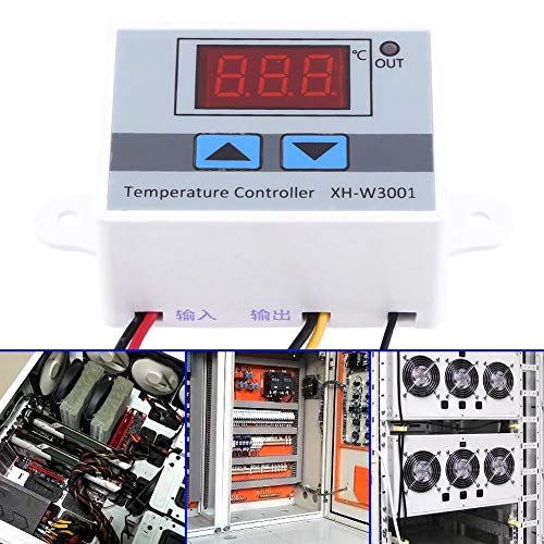Digital thermostat, 220V, temperature controller, control of cooling and heating thermostat switch with sensor, -50 °C to 110 ℃