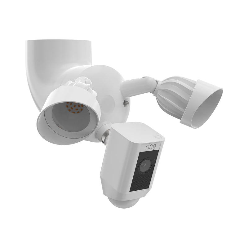 Holicfun Eave Mount for Ring Floodlight Cam Wired Plus/Pro, Ring Smart Lighting Floodlight Wired, Blink Wired Floodlight Camera, Wyze Floodlight Camera v2/Pro, and Roku Floodlight Camera - White