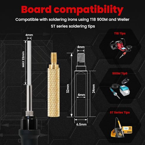 1/4"-20x12.7/5/6/8/10x8 Threaded Inserts-150 Pieces Assortment Box+Heat-Set Insert Tips Sets,Brass Knurled Nuts,pPress Tool for 3D Printing Components and Plastic Parts