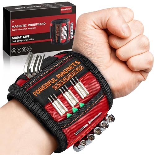Men Gifts Tool Belt Magnet Wrist for Holding Screws Nails + Bluetooth Hat Christmas Tech Gifts for Men Dad Women Husband