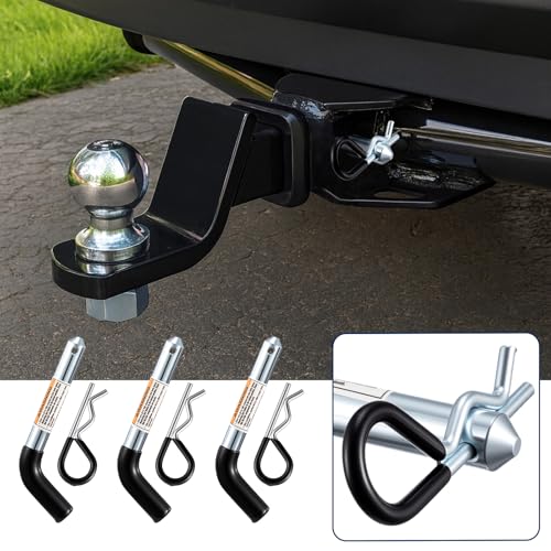 6 Pcs Trailer Hitch Pin Clip 5/8 Inch Steel for 2" Receiver 6