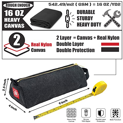Rough Enough Small Tool Bag Pouch Portable Tool Box Small Parts Organizer with Zipper Handle