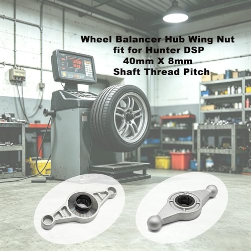 Wheel Balancer Hub Wing Nut fit for Hunter DSP,40mm X 8mm Shaft Thread Pitch, Replaces 812103, DSP7700, DSP8500, DSP9000, DSP9200, DSP9500, DSP9600,GSP9700