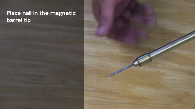 Big Foot 24" Magnetic Tip Pea Shooter Nail Driver - Ergonomic Carpentry Tool for Overhead, Sideways, and Hard-to-Reach Nailing; Ideal for Custom & Production Framing 24 " Mag Tip Magnetic Barrel Tip Pea Shooter
