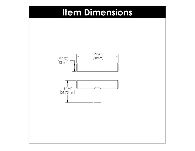 Hickory Hardware 10 Pack Solid Core Kitchen Cabinet Knobs, Luxury Cabinet and Dresser Knobs, Handle Pulls for Doors & Drawers, 2-3/8 Inch, Stainless Steel, Bar Pulls Collection