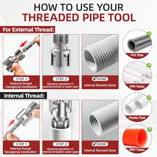 GPANDAG 40PCS Plumbing Tool and Faucet Wrench Set, Universal Sink Wrench 40