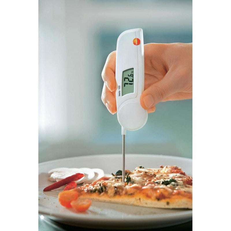 Testo 0560 0103 103 folding thermometer, length 11 cm, small, protection class IP55, including batteries testo 103 digital food thermometer