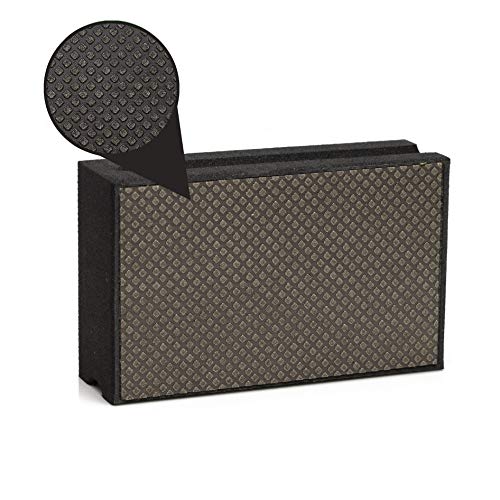 GLASS POLISH PRO Diamond Hand Pad Bundle – Set of 2 Grit 60 and 2 Grit 120 Foam Sanding Blocks for Glass, Tiles, Ceramics, Concrete, Granite, Marble, and More