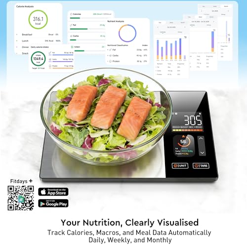 Smart Food Scales Calorie Counting Nutrition Food Scale with TFT Display