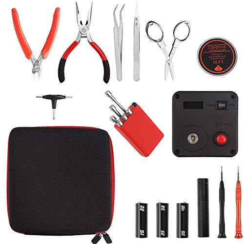 Leeko Coil DIY 5-in-1 Tool Electronic Cigarette Kit Mini Coil Multi Tool Changing Accessory Set (Black) Kit V3