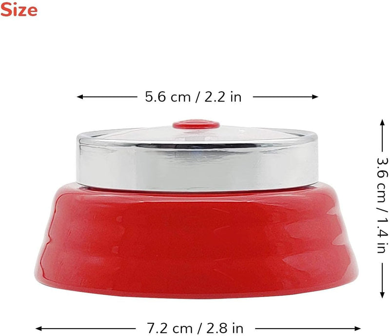 Mechanical Timer, Visual Countdown Timer, 60 Minutes Electronic Timer for Cooking, Classroom, Game, Study, Office, Magnetic Alarm Clock with Alarm Sound (Red & White) Red & White