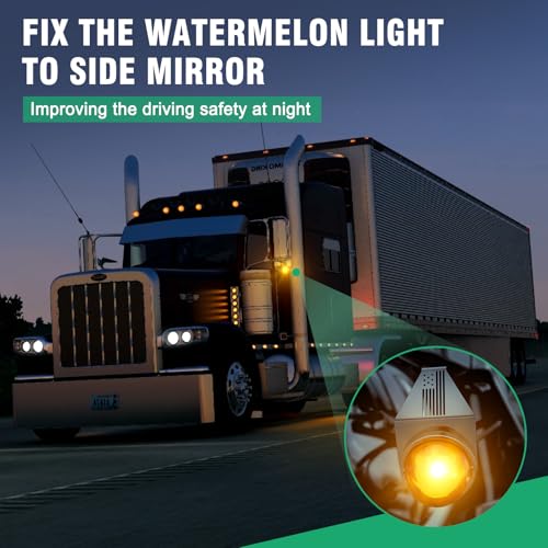 HOCHO Watermelon Light Bracket, Watermelon Mirror Turn Signal Bracket, Stainless Steel Turn Signal Light Mounting Plate-2 Pcs Mounting Plate Holder Only Bracket 1