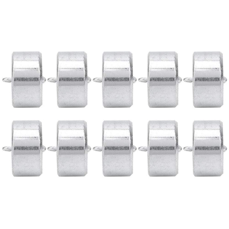 Calibration Weight Set of 10 50 g Metal Weights with Hook and Ring for Digital Jewellery Scales Science Laboratory Weights Training