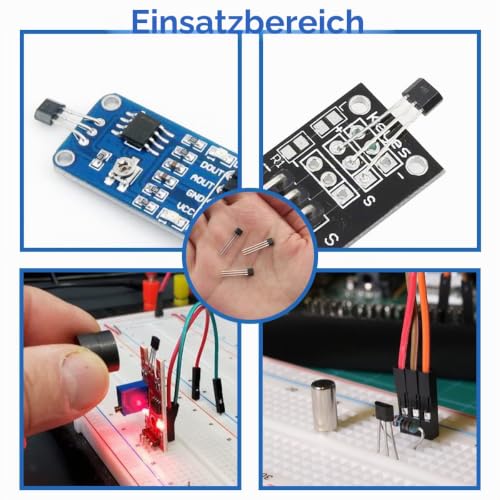 49E OH49E SS49E Hall Effect Sensor, S49E TO-92 3 Pole Linear Hall Effect Sensor Silent Output Element Switch for Electric Vehicle Engine Repair (Pack of 30) 49E Hall Effect Sensor